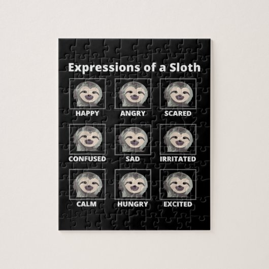 表現は遅く怠惰な怠惰な怠け者の気分 ジグソーパズル (縦)