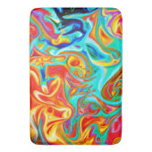 表現カラフル抽象化パターン バスマット (正面縦)