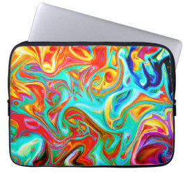 表現カラフル抽象化パターン ラップトップスリーブ