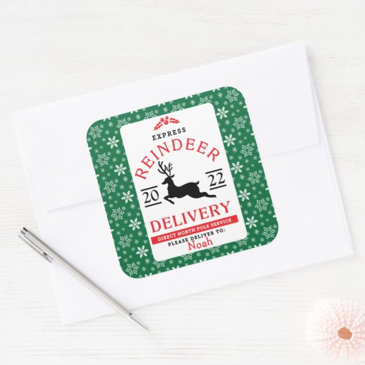 表現デリパーソナライズされたー スクエアシール (封筒)