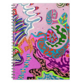 「表現ファンタスティック」抽象芸術アート ノートブック (正面)