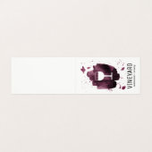 表現ブラシ仕上げテクスチャ/ワイングラス 名刺 (外部フラット)