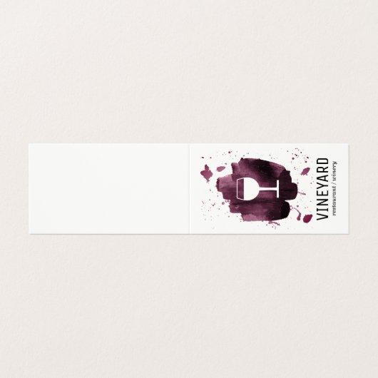 表現ブラシ仕上げテクスチャ/ワイングラス 名刺 (外部フラット)