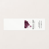 表現ブラシ仕上げテクスチャ/ワイングラス 名刺 (内部フラット)