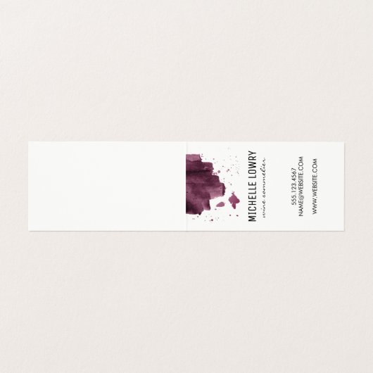 表現ブラシ仕上げテクスチャ/ワイングラス 名刺 (内部フラット)