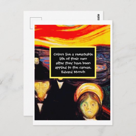 表現主絵画義芸術引用文   ポストカード (正面/裏面)