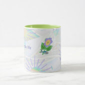 表現主義の外観:シンプル人生は幸せな日をもたらす マグカップ (中央)