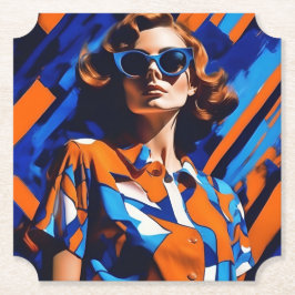 表現主義の抽象芸術アート服1960sコースター ペーパーコースター