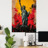 表現主義の自由の女神 – アーはっきりしたト ポスター (ホームオフィス)