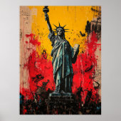 表現主義の自由の女神 – アーはっきりしたト ポスター (正面)