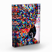 表現主義の鮮やかな熱帯鳥の壁画 フォトブロック (左)