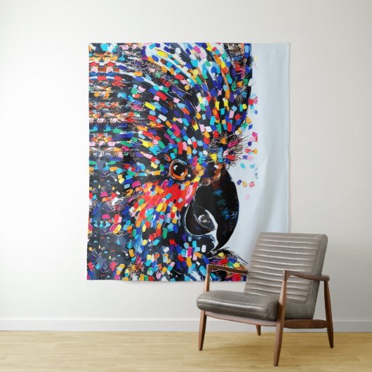 表現主義の鮮やかな熱帯鳥ウォールアート タペストリー (インサイチュ)
