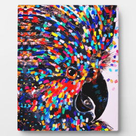 表現主義の鮮やかな熱帯鳥ウォールアート フォトプラーク