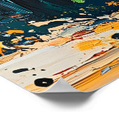 表現主義ひまわり – アはっきりしたートコンテンポラリー ポスター (角)