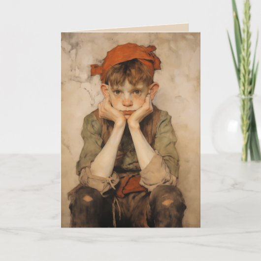 表現主義クリスマス小妖精や小人2 カード (正面)