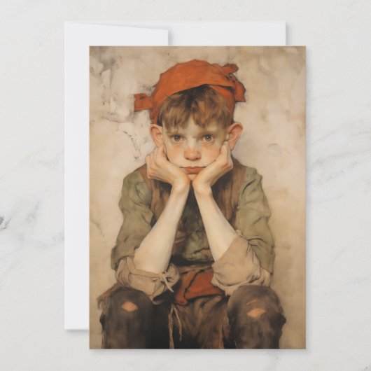 表現主義クリスマス小妖精や小人2 シーズンカード (正面)