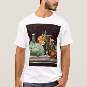 表現主義フルーツワイングリーン花瓶 Tシャツ