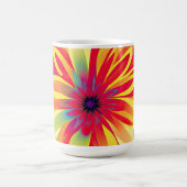 表現主義鮮やかのモダンフローラデザイン コーヒーマグカップ (中央)