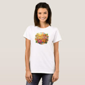 表現力のあるLIVE LAUGH LOVEビジュアルデザイン Tシャツ (正面フル)