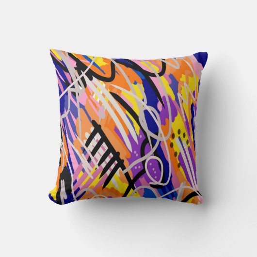 表現力はっきりした豊かな抽象芸術 クッション (正面)