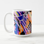表現力はっきりした豊かな抽象芸術 コーヒーマグカップ (左)