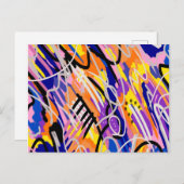 表現力はっきりした豊かな抽象芸術 ポストカード (正面/裏面)