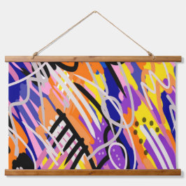 表現力はっきりした豊かな抽象芸術 吊り下げ型タペストリー