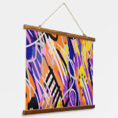 表現力はっきりした豊かな抽象芸術 吊り下げ型タペストリー (傾斜あり)
