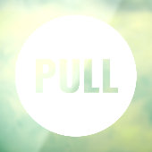 表現力豊かなモダンな白のプル ビジネス ストア ドア ウィンドウサイン (シート3)