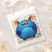 表現力豊かな抽象動物アートデザイン カラフル フェイバーバッグ (クリップ留めされた状態)