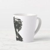 表現型シルエットデザインセラミックスラテ カフェラテマグ (右アングル)