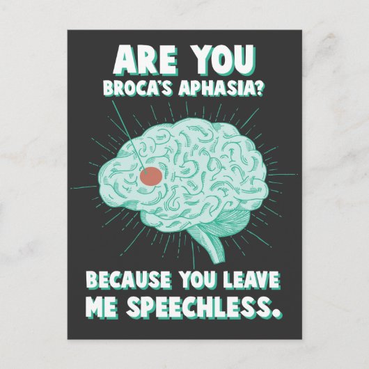 表現性失語心理学ランゲージハンディキャップ ポストカード (正面)