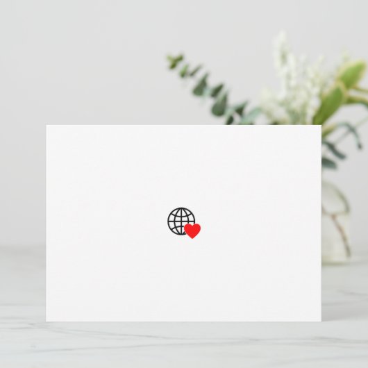 表現感謝パーソナライズされた サンキューカード (スタンド正面)