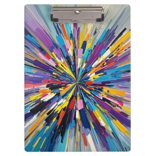 表現抽象芸術アートデザインウォールデコールポスター クリップボード (正面)