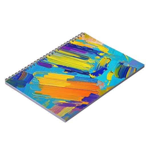 表現抽象芸術アートデザインウォールデコールポスター ノートブック (左側)