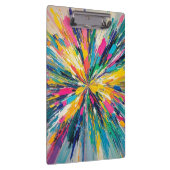 表現抽象芸術カラフルウォールアートポスターデコル クリップボード (右)