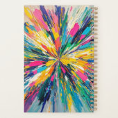 表現抽象芸術カラフルウォールアートポスターデコル プランナー手帳 (裏面)