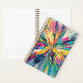 表現抽象芸術カラフルウォールアートポスターデコル プランナー手帳 (ディスプレー)