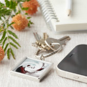 表現抽象芸術背景 キーホルダー (側面)