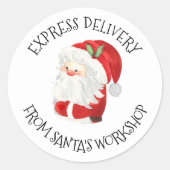 表現父クリスマス ラウンドシール (正面)