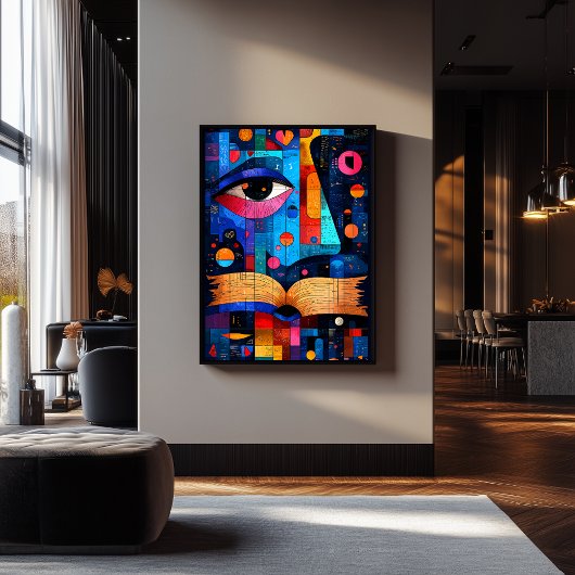 表現者のジオメトリの知識 – 鮮やか Wisdom ポスター