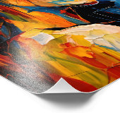 表現者はっきりした女性ポートレート抽象芸術芸術 フォトプリント            (角)