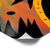 表現者カラフルアニマルアートポスター ポスター (コーナー)