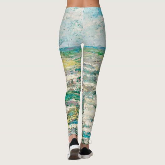 表現者モダンアートシースケープトープ絵画ズ レギンス (裏面)