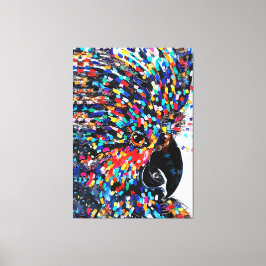 表現者鮮やかの熱帯鳥の壁芸術 キャンバスプリント