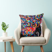 表現者鮮やかの熱帯鳥の壁芸術 クッション (椅子)