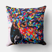 表現者鮮やかの熱帯鳥の壁芸術 クッション (裏面)