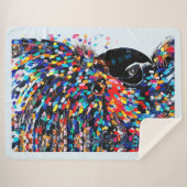 表現者鮮やかの熱帯鳥の壁芸術 シェルパブランケット (正面(横))