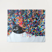 表現者鮮やかの熱帯鳥の壁芸術 タペストリー (正面(横))