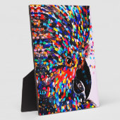 表現者鮮やかの熱帯鳥の壁芸術 フォトプラーク (側面)